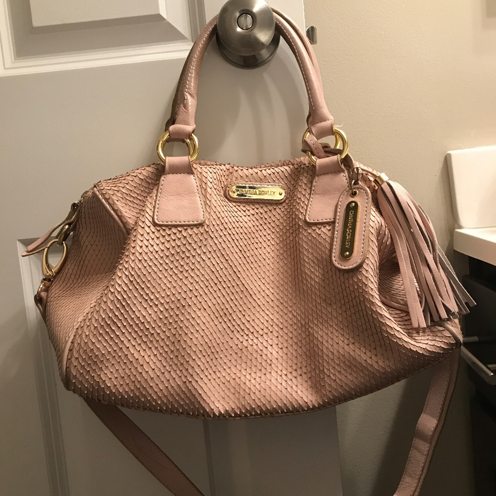 Snake skin hobo crossbody bag